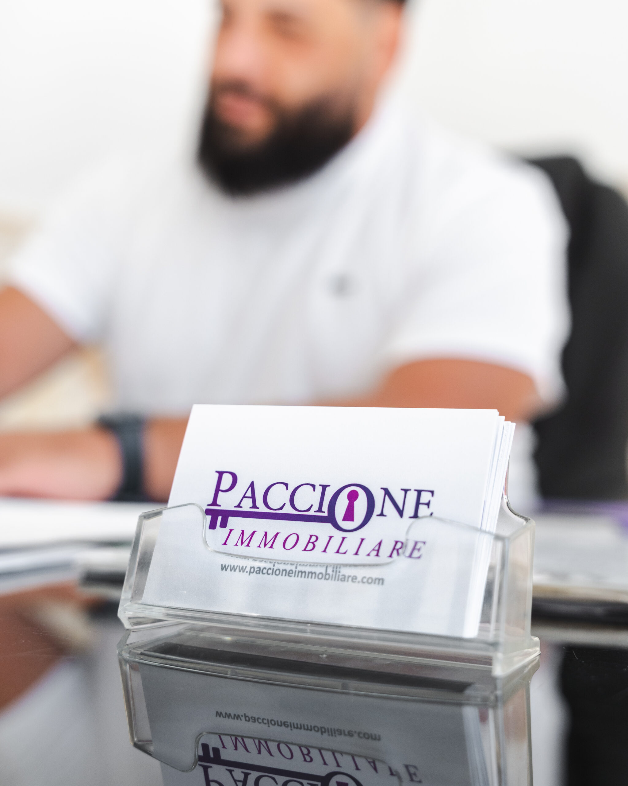 Domenico Paccione nel suo ufficio